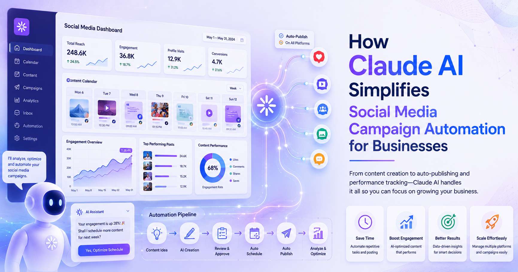 How Claude AI Simplifies Social Media Campaign Automation for Businesses