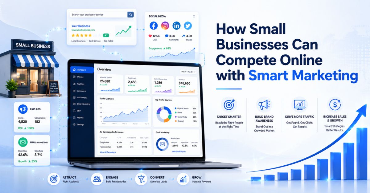 How Small Businesses Can Compete Online with Smart Marketing
