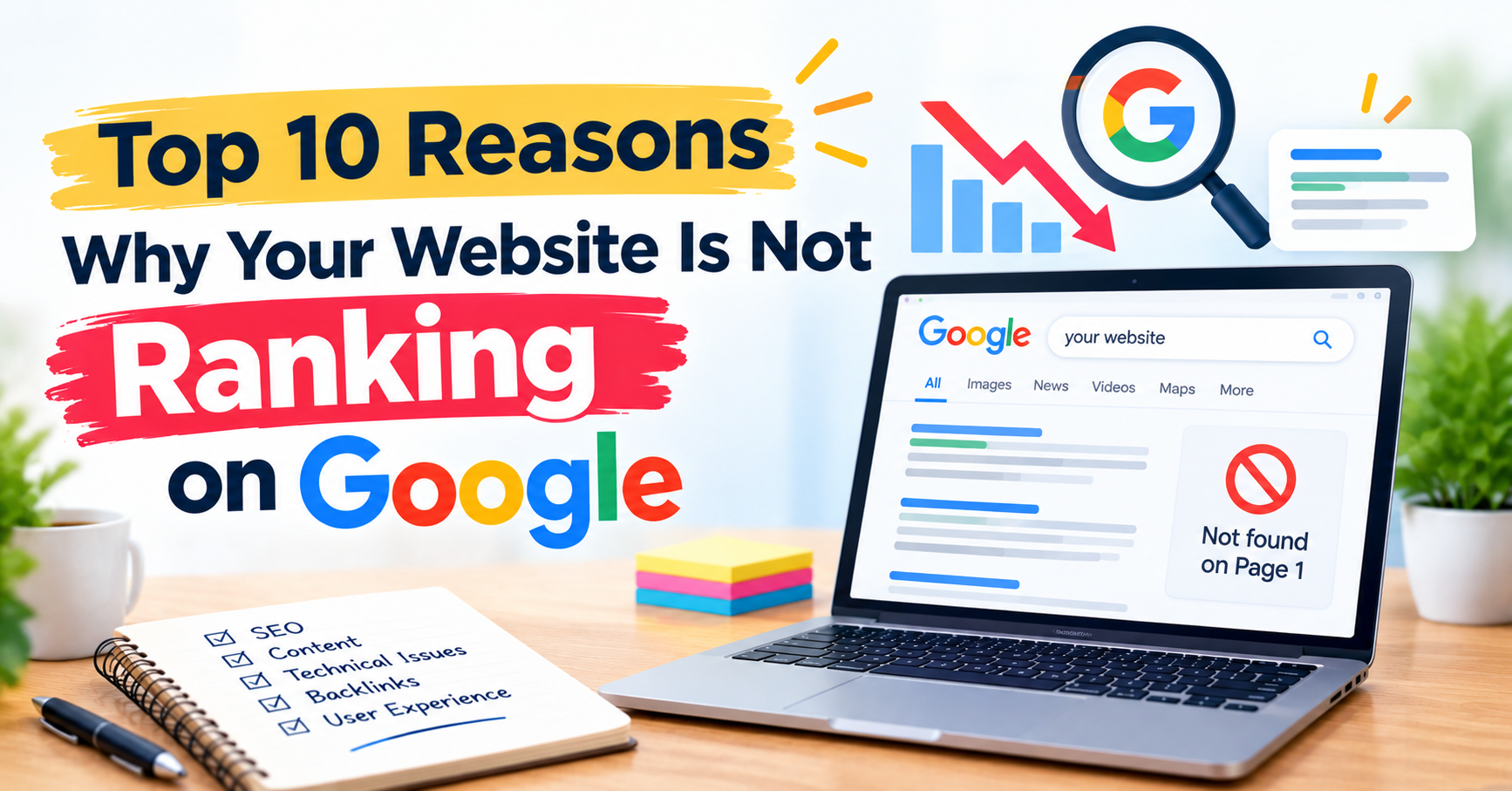 Top 10 Reasons Why Your Website Is Not Ranking on Google